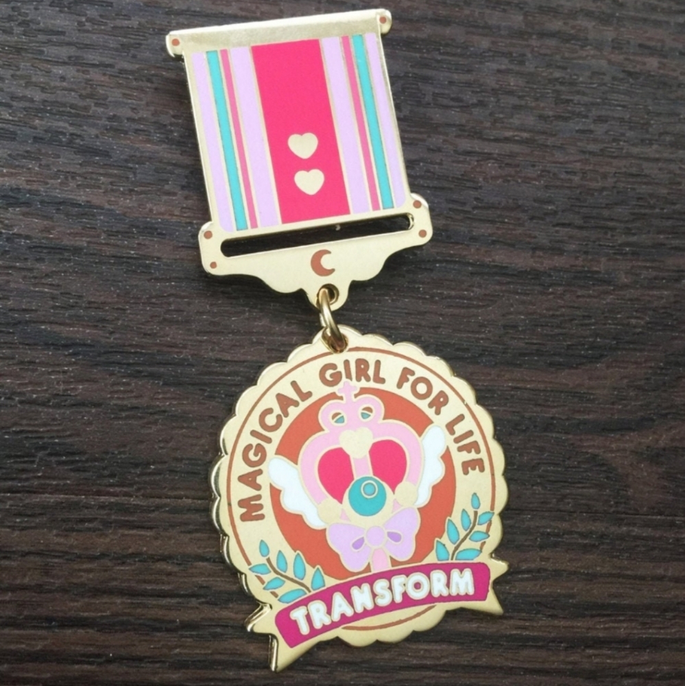 Magical Girl for Life Enamel Medal